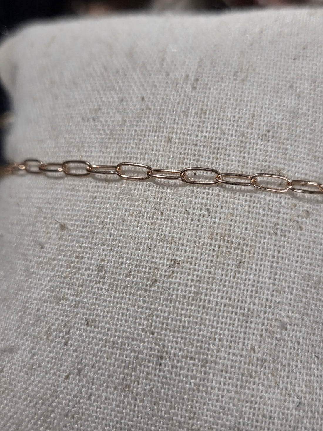 Rose paperclip medium link
