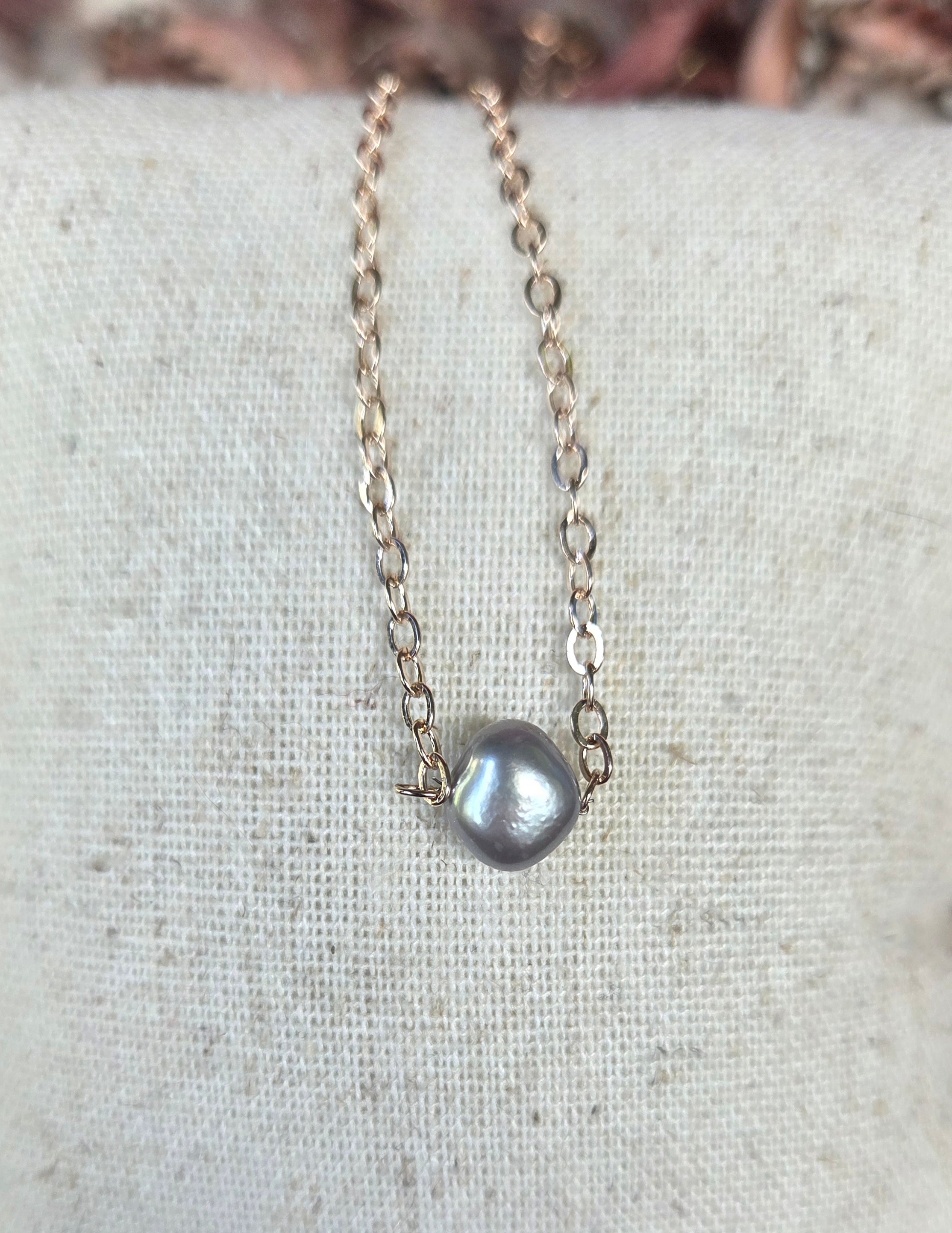 Rose cable baroque pearl