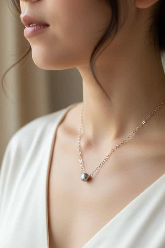 Rose cable baroque pearl
