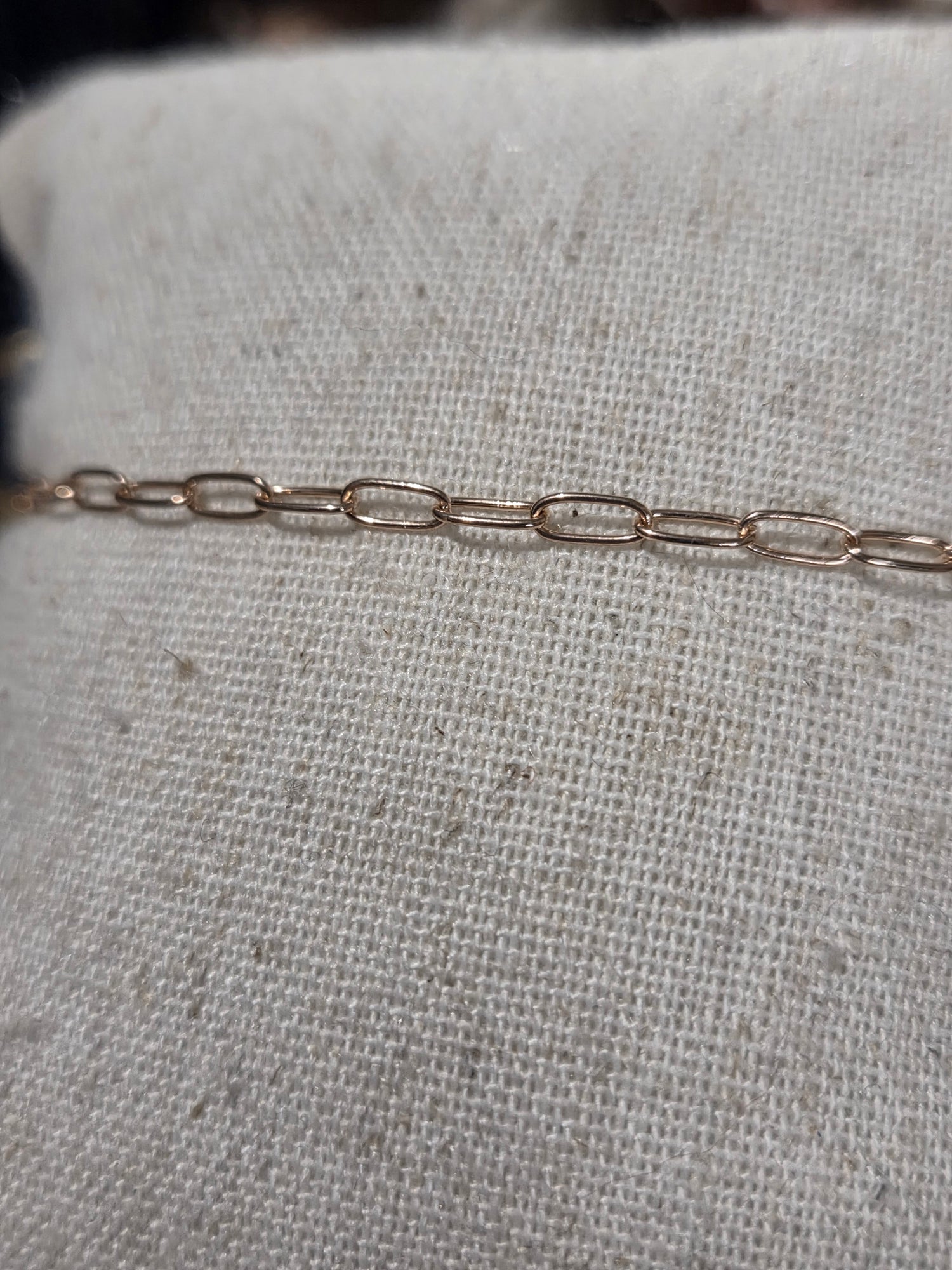 Rose paperclip medium link