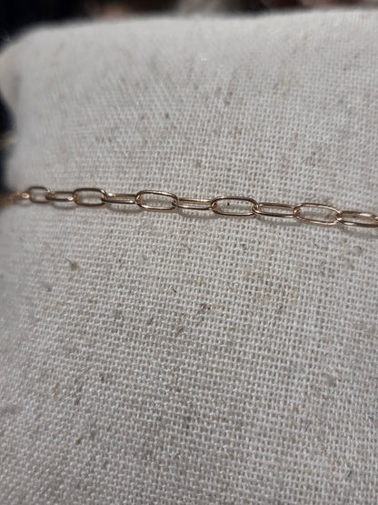 Rose paperclip medium link