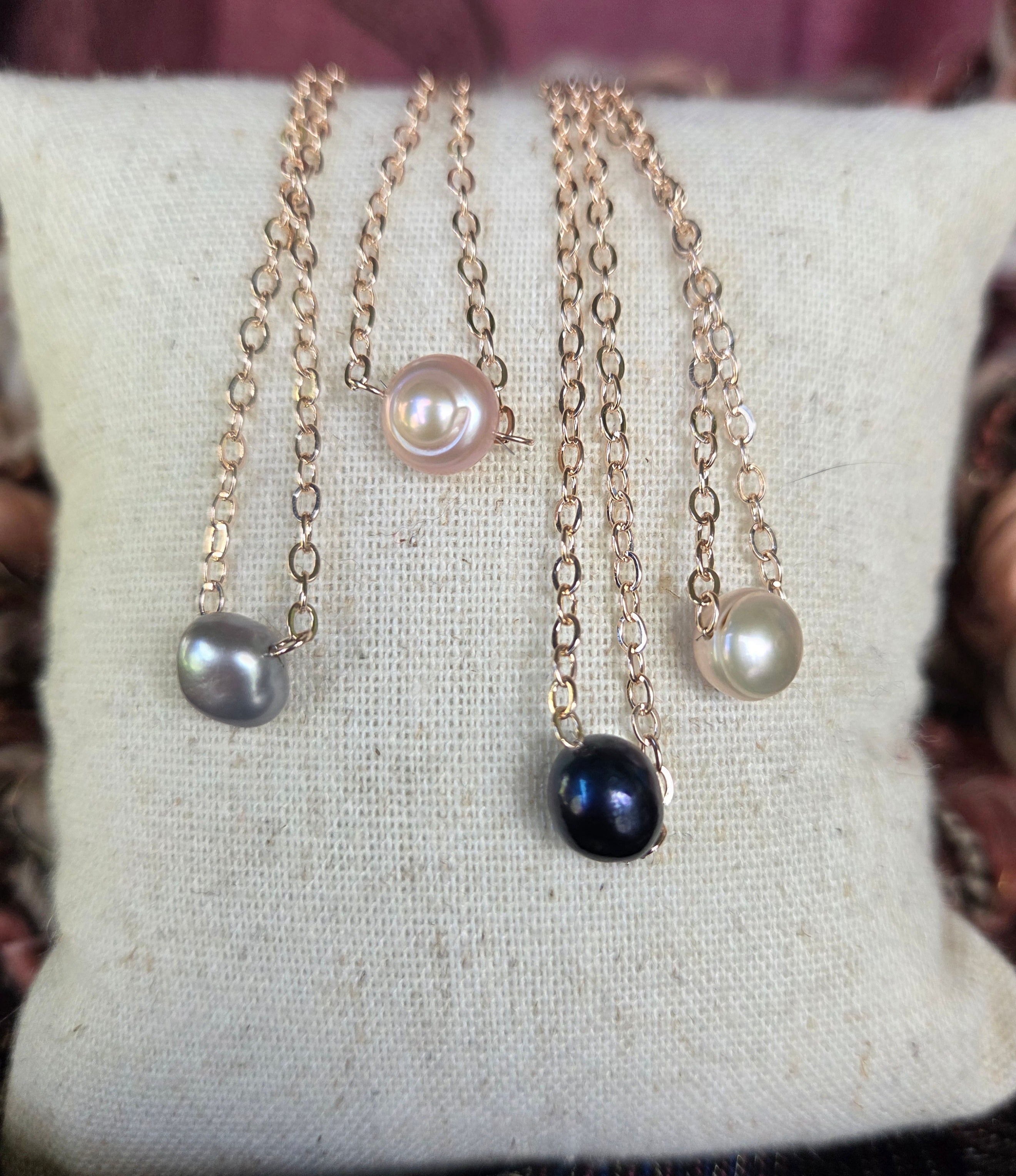 Rose cable baroque pearl