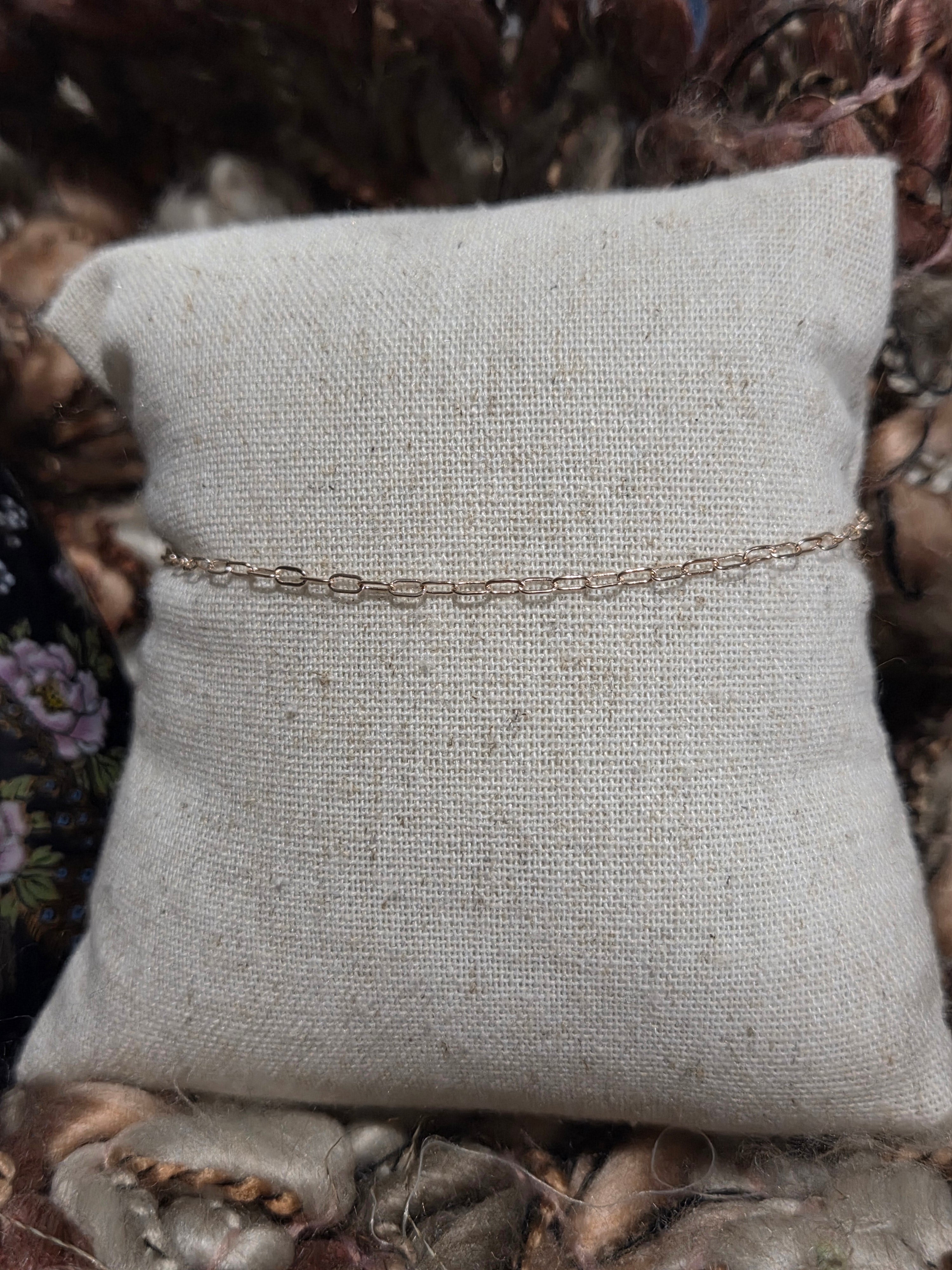 Fine Paperclip Bracelet