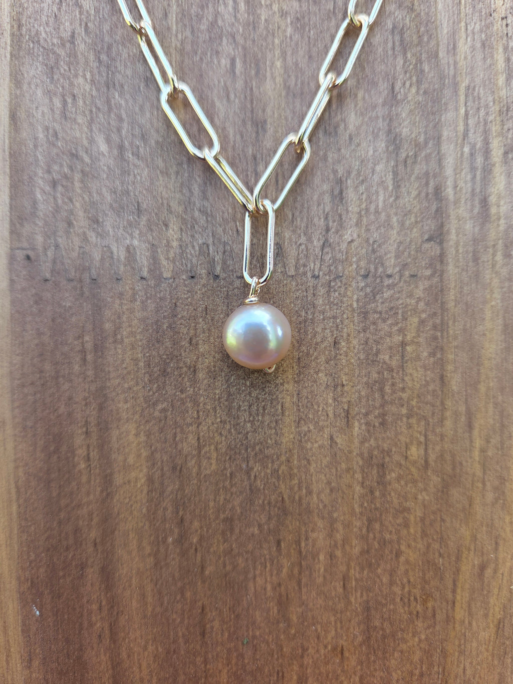 Rose paperclip Pink pearl