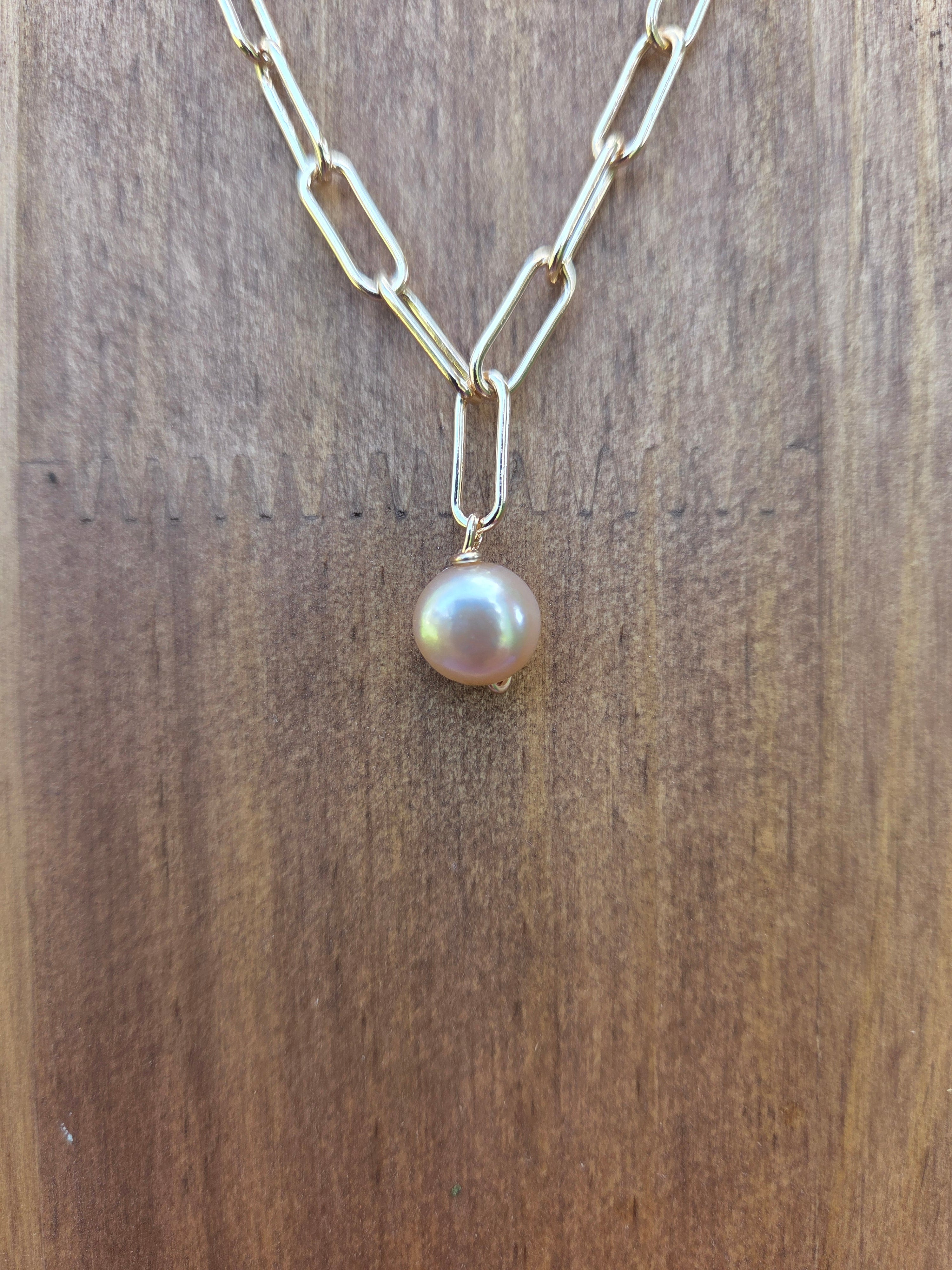 Rose paperclip Pink pearl