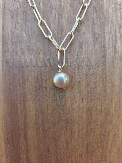 Rose paperclip Pink pearl