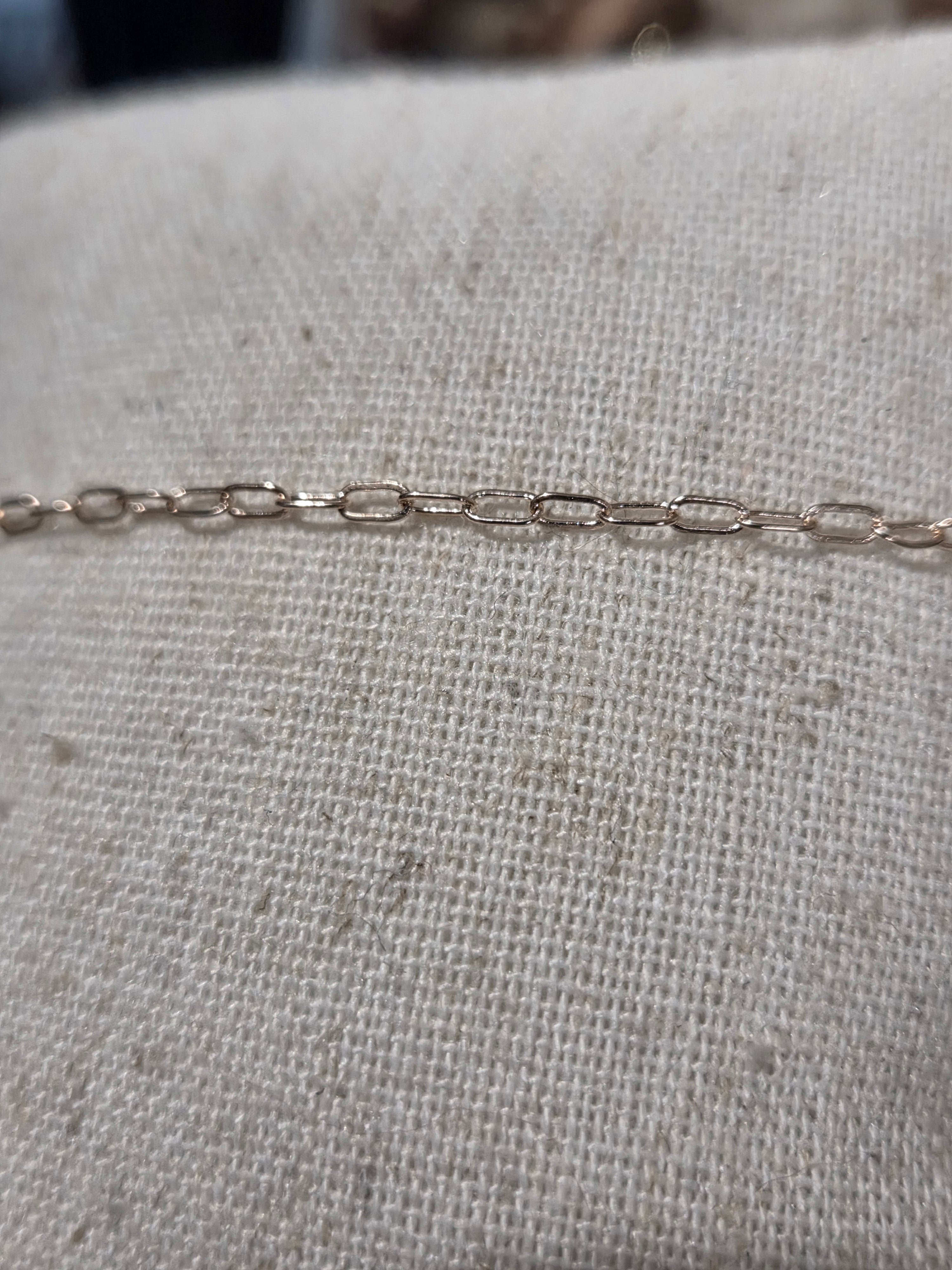 Fine Paperclip Bracelet