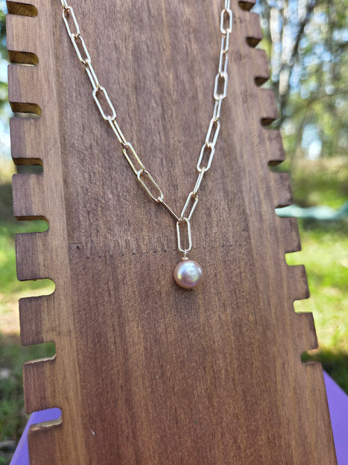 Rose paperclip Pink pearl