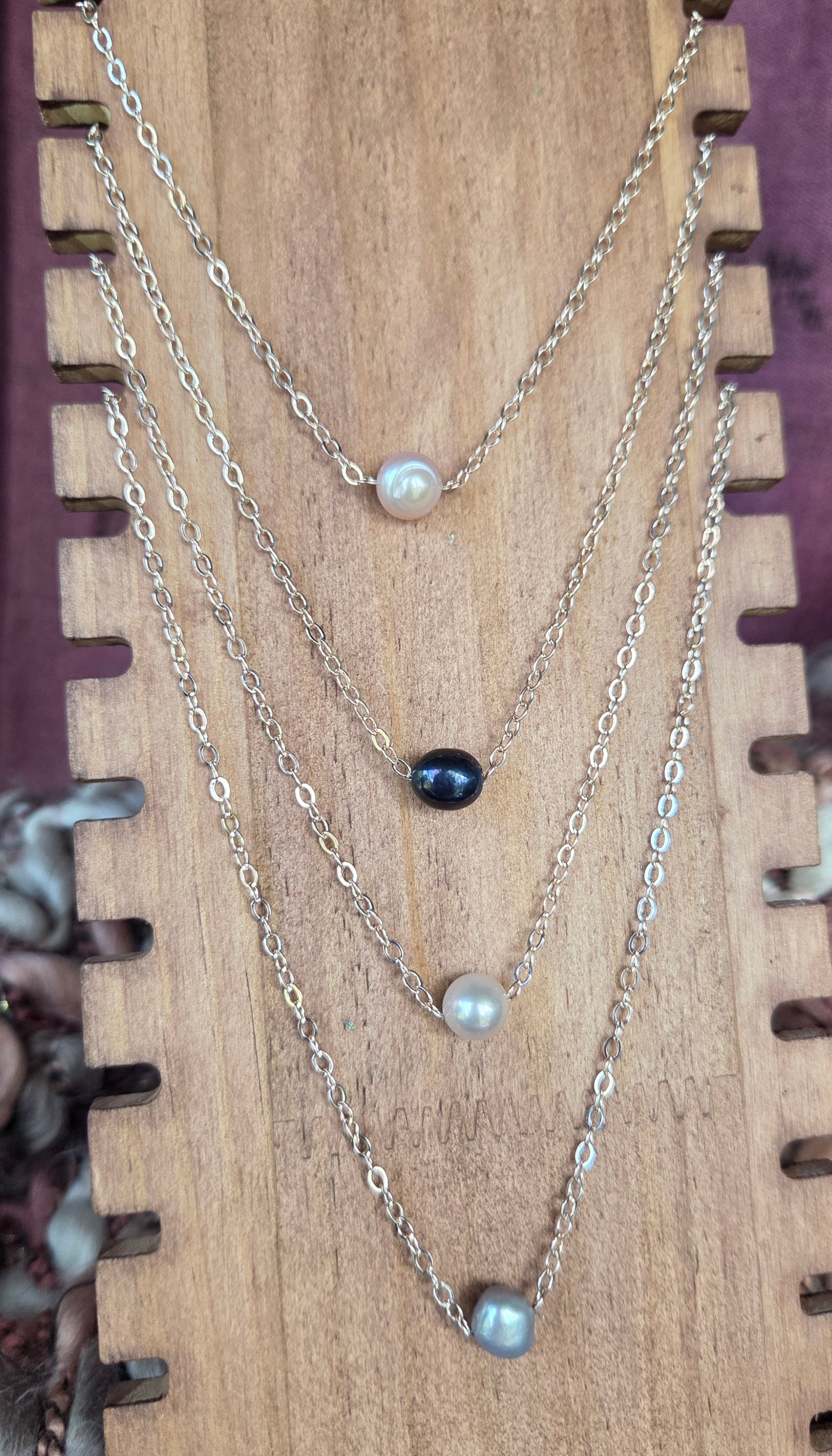 Rose cable baroque pearl